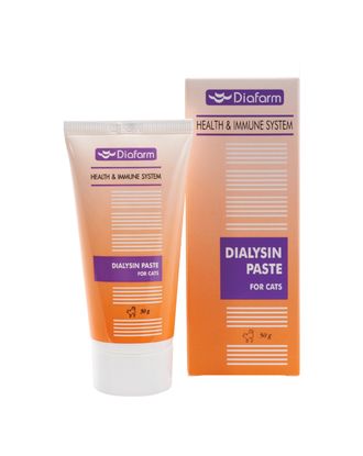 Diafarm Dialysin Paste 50g - pasta z L-lizyną dla kota, wsparcie układu odpornościowego, oddechowego i oczu