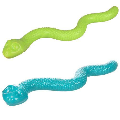 Flamingo Sneaky Snake Dog Toy 42cm - gumowy wąż na smakołyki dla psa, z piszczałką
