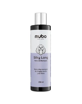 Mubo Silky Long Natural Shampoo 250ml - delikatny szampon do długiej sierści psa i kota