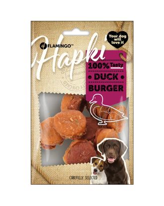 Flamingo Hapki Duck Mini Burger 85g - przysmaki dla psa, burgery z kaczką