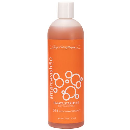 Chris Christensen Smart Wash Papaya Starfruit Shampoo - szampon głęboko oczyszczający dla psów i kotów, o zapachu papai, koncentrat 1:50