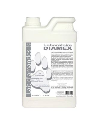 Diamex Lait D'amandes - szampon z olejkiem migdałowym, do wszystkich rodzajów sierści, koncentrat 1:8 - 1L
