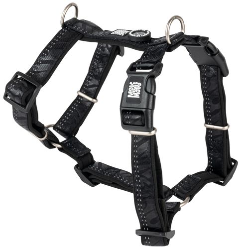 Max&Molly Comfort Harness Matrix 2.0 Black - miękkie szelki dla psa, z identyfikatorem QR i regulacją, czarne