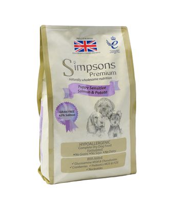 Simpsons Premium Puppy Sensitive Salmon & Potato - karma dla wrażliwych szczeniąt, łosoś i ziemniaki - 12kg