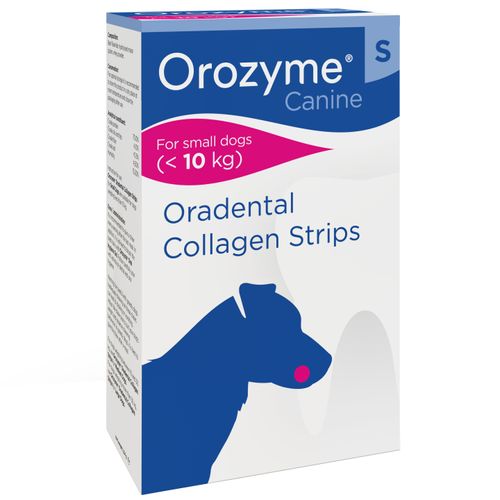 Orozyme Oradental Collagen Stripes S- kolagenowe gryzaki dentystyczne dla małego psa
