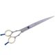 P&W Oceane Titanium Lefty Curved Scissors - profesjonalne nożyczki groomerskie dla osób leworęcznych, gięte