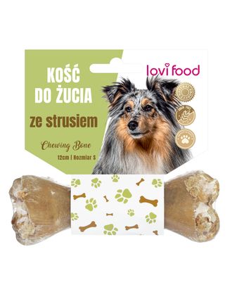 Lovi Food Chewing Bone with Ostrich S - kość do żucia dla psa, ze strusiem