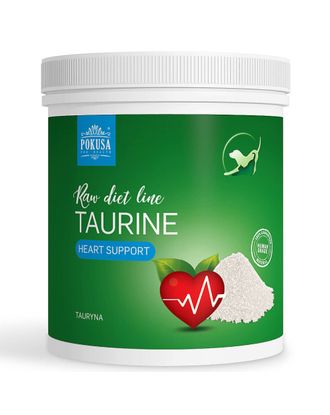 Pokusa RawDietLine Taurine - tauryna dla psa i kota, suplement wspomagający funkcjonowanie organizmu - 400g