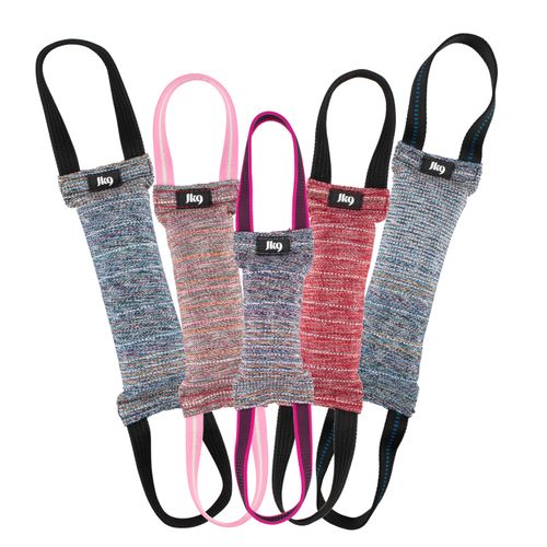 Julius-K9 Cotton Tug with Two Handles - solidny szarpak dla psa z dwoma uchwytami, bez przeszycia