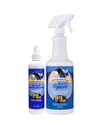 Best Shot M.E.D. Topical Solution - spray niwelujący swędzenie i przyśpieszający gojenie podrażnionego naskórka dla psa, kota, konia