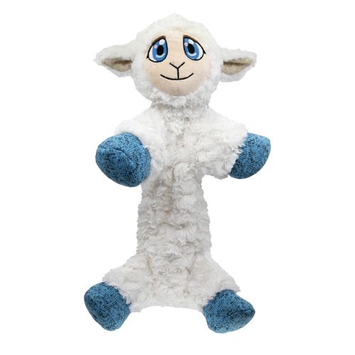 KONG Low Stuff Flopzie Lamb M 48cm - piszcząca zabawka dla psa, owca bez wypełnienia