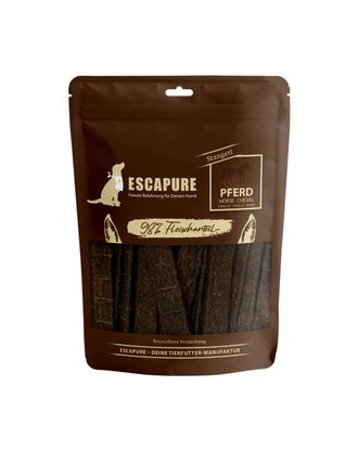 Escapure Stangerl Pferd 150g - naturalne przysmaki dla psa, mięsne paski z koniny