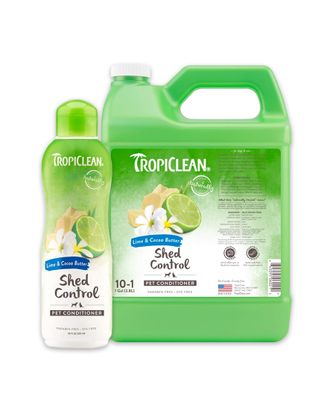 Tropiclean Shed Control Lime & Cocoa Butter Pet Conditioner - odżywka dla psa i kota, ograniczająca linienie, koncentrat 1:10