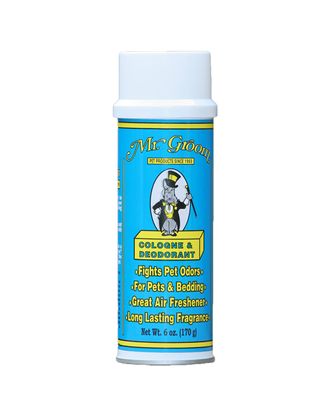 Mr Groom Cologne & Deodorant 170g - spray niwelujący nieprzyjemne zapachy odzwierzęce na legowiska, do pomieszczeń