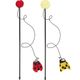 Flamingo Cat Dangler Happy Bug - wędka dla kota z biedronką, pomponem i dzwoneczkiem 