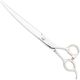 P&W Alfa Omega Curved Scissors - profesjonalne nożyczki groomerskie z krótkim uchwytem, gięte