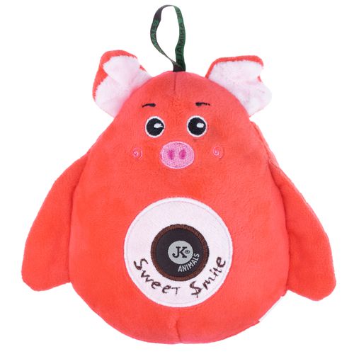 JK Animals Squeaky Pig 16cm - pluszowa świnka, zabawka dla psa z piszczałką