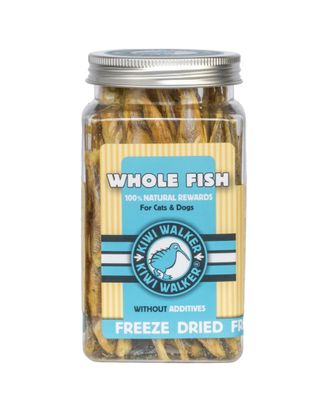 Kiwi Walker Freeze Dried Treats Whole Fish 70g - 100% ryba stynka, liofilizowane, naturalne przysmaki dla psa i kota