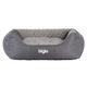 Biglo Bed Milano Minky Gray - wygodne legowisko, posłanie dla psa, szare