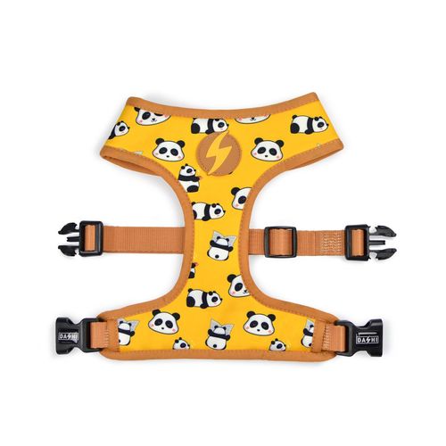 Dashi Snooze Neo Mesh Harness - bezuciskowe, dwustronne szelki dla psa, z neoprenu, wzór panda
