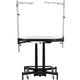 Blovi Comfort Lumix Black Electric Grooming Table 119,5x61cm - solidny stół groomerski z podświetlanym blatem, podnośnikiem elektrycznym i 2 wysięgnikami