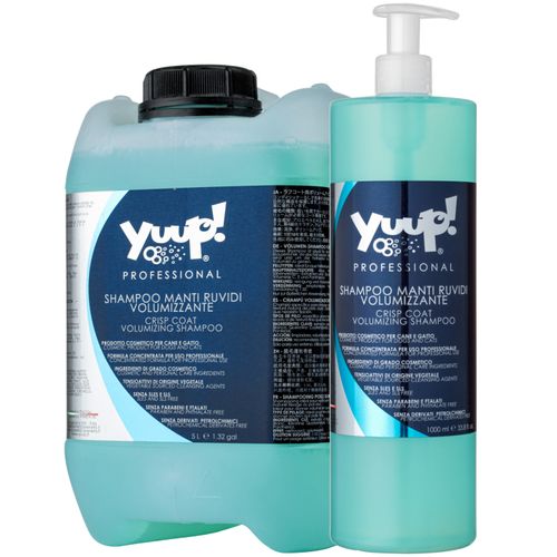 Yuup! Professional Crisp Coat & Volumising Shampoo - szampon do szaty twardej i szorstkiej, zwiększający objętość, koncentrat 1:20