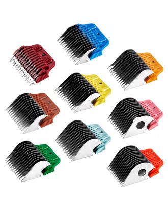 Heiniger Wide W-Snap-On Stainless Steel Comb - nasadki dystansowe ze stali nierdzewnej do szerokich ostrzy Snap-On