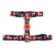 Dashi Pumpkin Back Harness - regulowane szelki guard dla psa, wzór w dynie Halloween