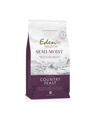 Eden Country Feast - półwilgotna karma dla psa z kaczką, jagnięciną, królikiem i dziczyzną - 2kg