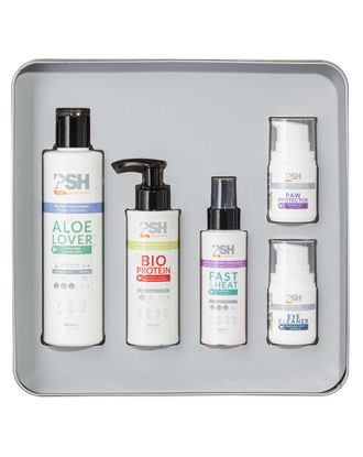 PSH Pet Box Beauty Rithual Best Sellers Pro - zestaw profesjonalnych kosmetyków dla psia kota, w metalowej puszce