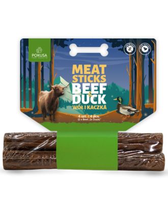 Pokusa Meat Sticks Beef & Duck 4szt. - mięsne gryzaki dla psa, wół i kaczka