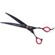 P&W Black Widow Curved Scissors 8" - profesjonalne nożyczki groomerskie, gięte