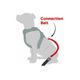 Flamingo Seat Belt Ruka - amortyzowane pasy dla psa do samochodu, szare