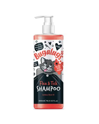 Bugalugs Flea & Tick Cat Shampoo - szampon ochronny dla kota, z olejkiem Neem - 500ml