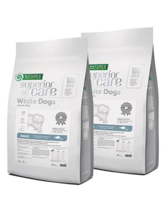 Nature’s Protection Superior Care White Dogs White Fish Small Breeds Adult - karma dla białych psów małych ras, z rybą - 2x 10kg