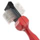 Les Poochs Red Mat Zapper 4,5cm - oryginalna, elastyczna szczotka dla psa, bardzo twarda (do kołtunów)