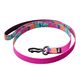 Julius-K9 MoreColor Leash Vibe 120cm - smycz taśmowa dla psa, neoprenowy uchwyt, w kolorowe palmy