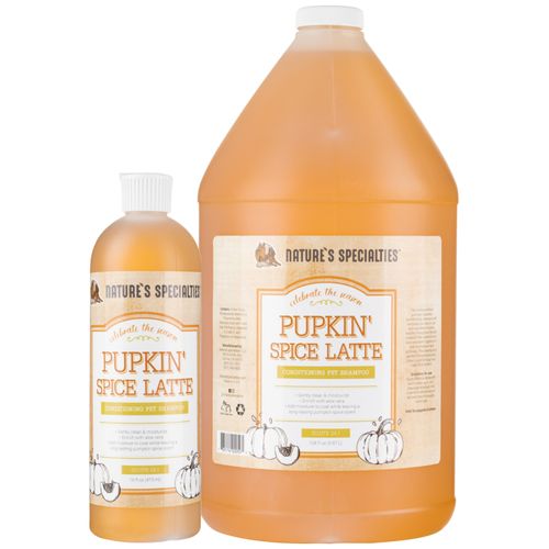 Nature's Specialties Pumpkin Spice Latte Shampoo  -odżywczo-nawilżający szampon dla psa i kota, o zapachu ciasta dyniowego, koncentrat 1:24