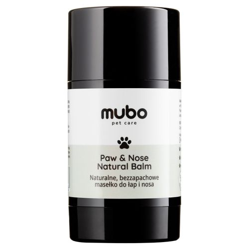 Mubo Paw & Nose Fragrance Free Natural Balm Stick 25g - naturalne masełko do łap i nosa w sztyfcie, dla psa i kota, bezzapachowe