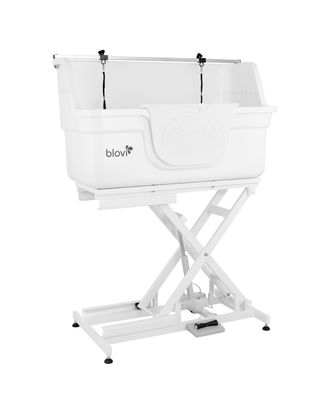 Blovi Fiberglass Dog Tub 130cm - profesjonalna wanna groomerska z włókna szklanego, z podnośnikiem elektrycznym