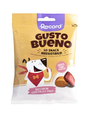 Record Gusto Bueno Chicken and Beef Flavored Bites 50g - smaczki dla psa, kąski o smaku kurczaka i wołowiny