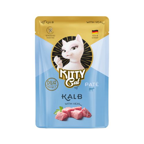 Kitty Cat Veal Pate 85g - bezzbożowa mokra karma, pasztet dla kota, z cielęciną