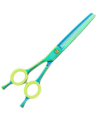 Profesionalne, dwustronne degażówki marki P&W Scissors (by Nick Kontos), model Hulk. Wykonane zostały z najwyższej jakości stali, pokrytej powłoką opalizującą w kolorze zielonym.