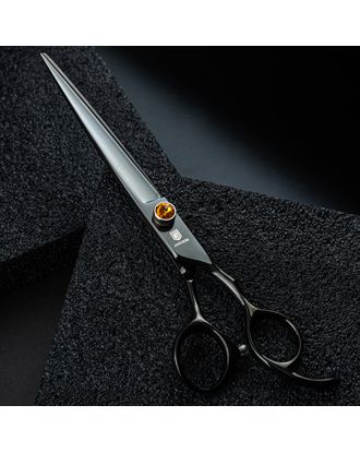 Jargem Black Straight Scissors 7,5" - nożyczki groomerskie proste z czarną powłoką