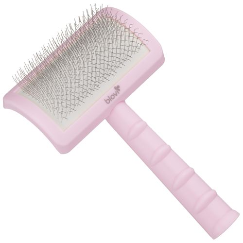 Blovi Tuffer Grooming Slicker Brush - szczotka pudlówka z długimi pinami 16mm, różowa
