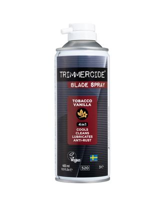 Trimmercide Blade Spray 4in1 Tobacco & Vanilla 400ml - preparat do konserwacji i czyszczenia ostrzy, zapach tytoniu z wanilią