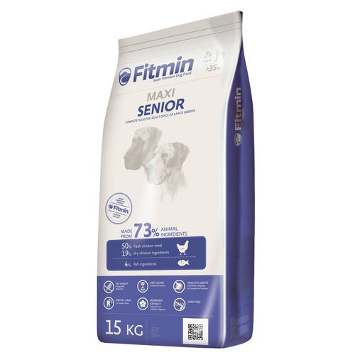 Fitmin Maxi Senior 15kg - pełnowartościowa karma dla psów ras  dużych i olbrzymich w podeszłym wieku, z kurczakiem