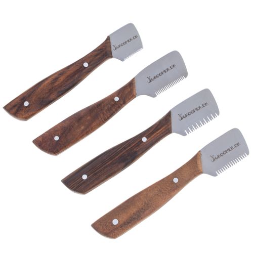 Groomer.dk Danish Classic Left Knife - klasyczny trymer z drewniana rączką, dla leworęcznych