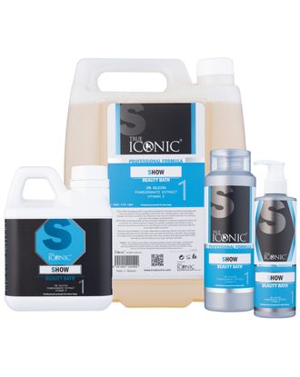 True Iconic Show Beauty Bath - szampon dogłębnie myjący do każdego typu sierści, koncentrat