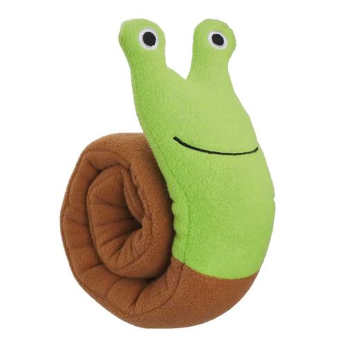 Record Sniffy Rolls Snail - zabawka sensoryczna dla psa, pluszowy ślimak z piszczałką i miejscem na przysmaki